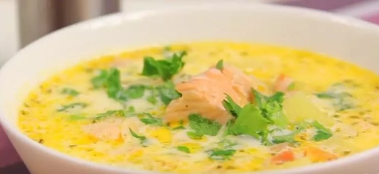 Рыбный суп с плавленым сыром Рецепт ухи